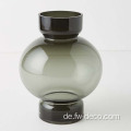 Glasvase Blase Smokeywhite Blumenglas Vase